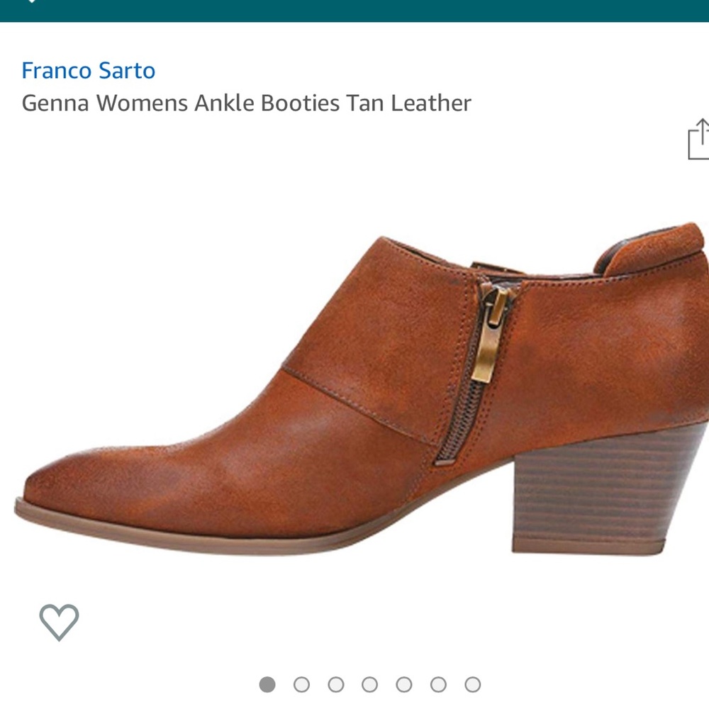 Franco Sarto leather ankle booties